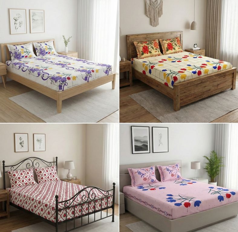 Bed Sheet Only Fabric Folded